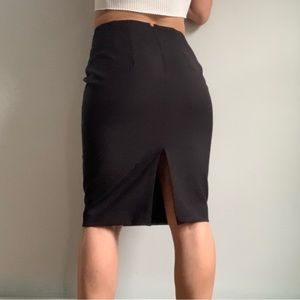 Express black pencil skirt